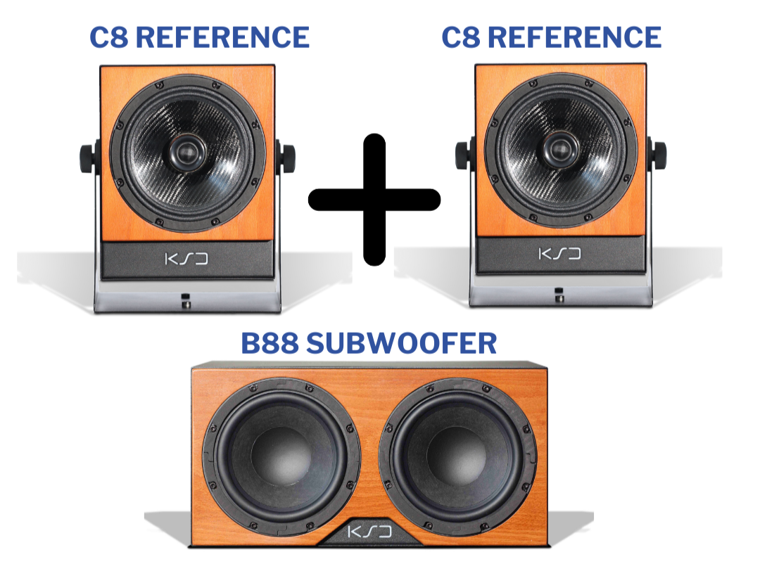 C8 Reference & B88 Subwoofer - 2.1 bundle – KSD Studiomonitors